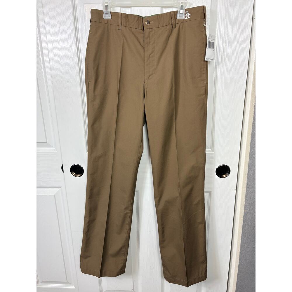 Original Penguin Tan Chino Straight Leg Men's Pants Size 32 NWT